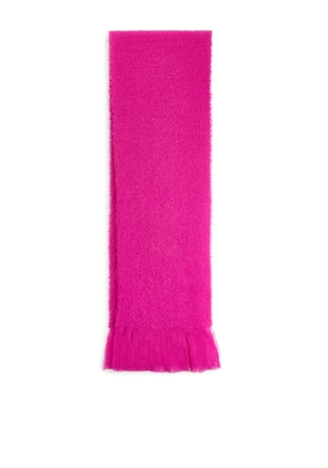 Wool Blend Scarf - Pink