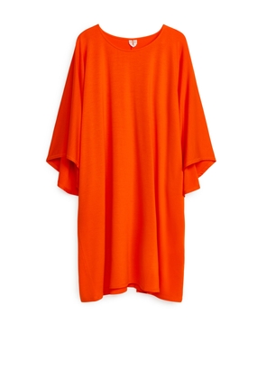 Lyocell Jersey Dress - Orange