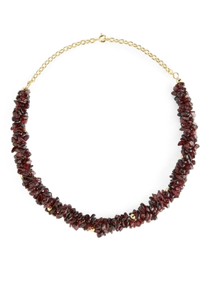 Gemstone Necklace - Red