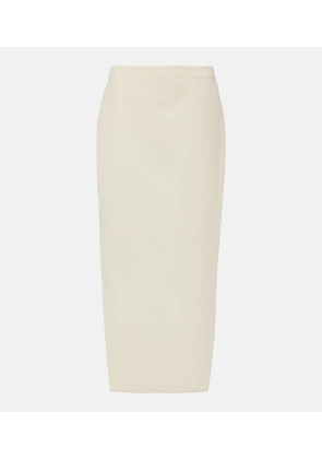 Givenchy Asymmetric mohair and wool midi skirt