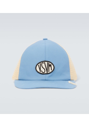 Visvim Logo cotton canvas and mesh baseball cap