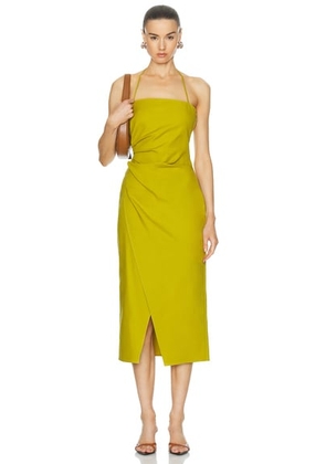 A.L.C. Charlotte Dress in Cactus Bloom - Mustard. Size 2 (also in 4, 6).
