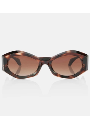 Versace Medusa Plaque oval sunglasses
