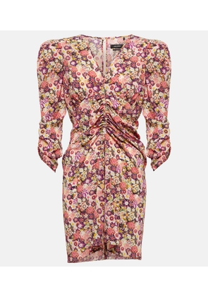 Isabel Marant Celina floral silk-blend minidress