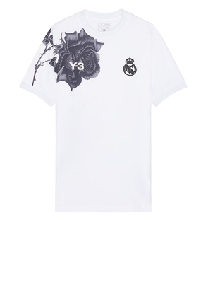 Y-3 Yohji Yamamoto X Real Madrid Pre Jersey in White - White. Size S (also in ).