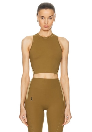On Movement Crop Top in Hunter - Army. Size S (also in XS).
