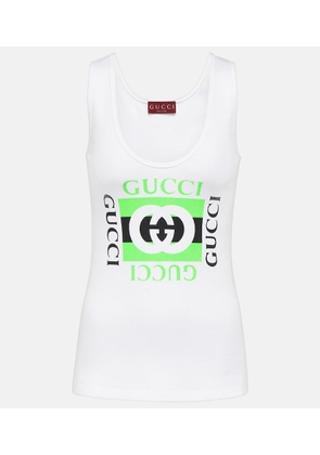 Gucci Logo cotton tank top
