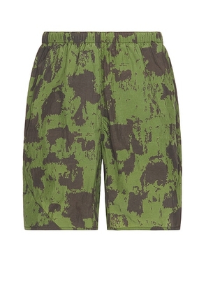 Beams Plus Mil Athletic Shorts Nylon Camo Print in Olive - Green. Size L (also in M, S, XL/1X).