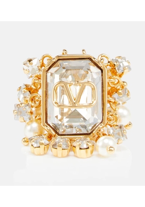 Valentino VLogo Signature crystal ring