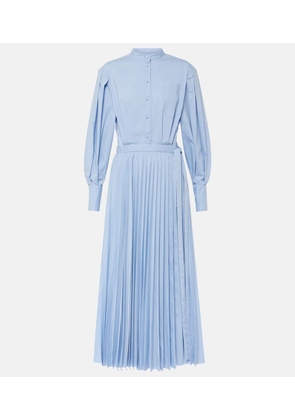 Altuzarra Binoche plissé cotton-blend midi dress