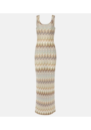 Missoni Metallic knit maxi dress