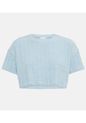 Givenchy Plage 4G cotton-blend terry crop top