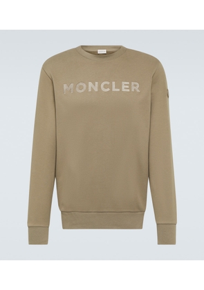Moncler Logo cotton fleece sweatshirt