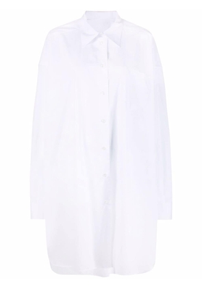 Maison Margiela poplin shirt dress - White