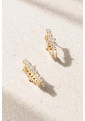 Ileana Makri - Rivulet 18-karat Gold Sapphire Hoop Earrings - One size