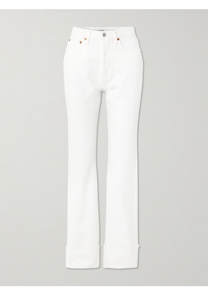 RE/DONE - High-rise Straight-leg Jeans - White - 24,25,26,27,28,29,30,31