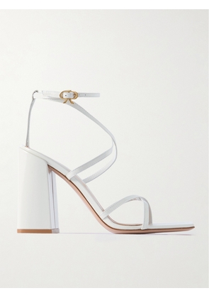 Gianvito Rossi - Nuit 95 Patent-leather Sandals - Off-white - IT35,IT36,IT36.5,IT37,IT37.5,IT38,IT38.5,IT39,IT39.5,IT40,IT40.5,IT41,IT42