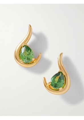 Anissa Kermiche - Grande Poire De Feu Gold Vermeil Peridot Earrings - One size