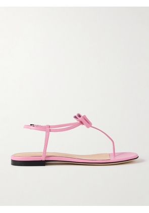 MACH & MACH - Petite Cadeau Crystal And Bow-embellished Patent-leather Sandals - Pink - IT36,IT36.5,IT37,IT37.5,IT38,IT38.5,IT39,IT39.5,IT40,IT40.5,IT41,IT42