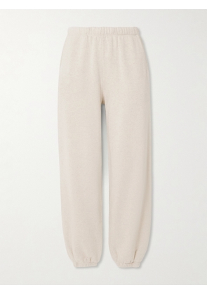 The Elder Statesman - Cotton And Cashmere-blend Track Pants - Neutrals - x small,small,medium,large