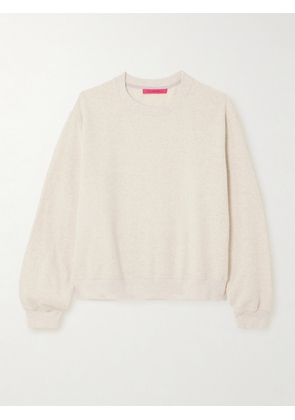 The Elder Statesman - Cotton And Cashmere-blend Jersey Sweatshirt - Neutrals - x small,small,medium,large