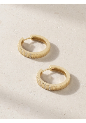Marlo Laz - Juli 14-karat Gold Diamond Hoop Earrings - One size