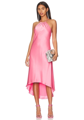 Alice + Olivia Rayni Midi Dress in Pink. Size 8.