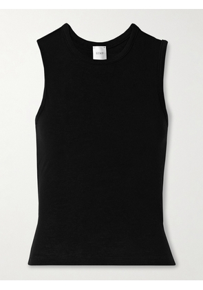 LESET - Julien Stretch-modal And Cashmere-blend Tank - Black - x small,small,medium,large,x large