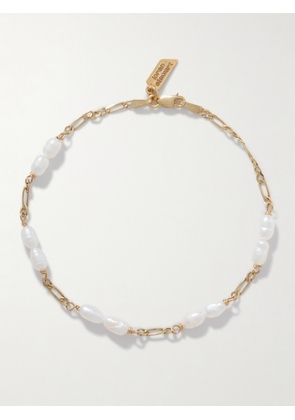 Loren Stewart - Adora 14-karat Gold Pearl Bracelet - One size