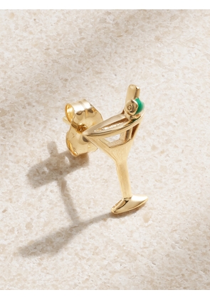 Alison Lou - Martini 14-karat Gold And Enamel Single Earring - One size