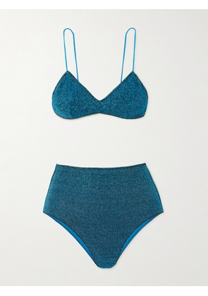 Oséree - Lumière Metallic Bikini - Blue - small,medium,large,x large