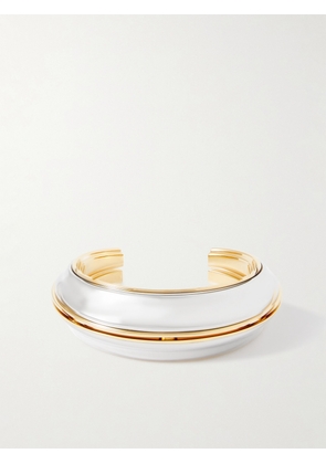 SAINT LAURENT - Gold- And Silver-tone Cuff - M