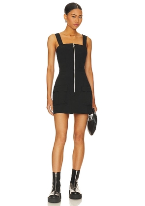 Amanda Uprichard Gage Mini Dress in Black. Size XL.