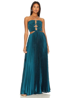 AIIFOS Sarita Gown in Teal. Size 0.