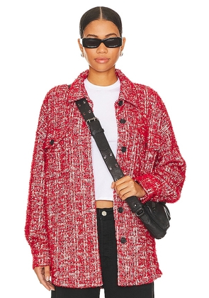 BEACH RIOT Noelle Jacket in Red. Size S.