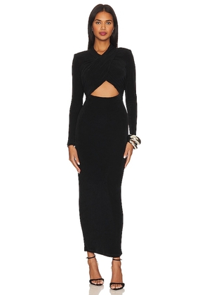 Bardot Reno Slinky Knit Dress in Black. Size XL, XS.