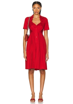 FWRD Renew Gucci Midi Dress in Red. Size .
