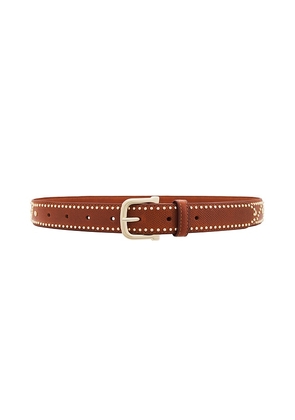FRAME Embellished Belt in Tan. Size S, XS.