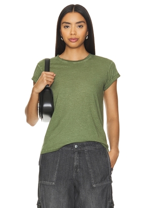 ALLSAINTS Anna Tee in Green. Size 10, 2, 4, 6, 8.