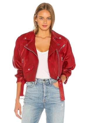 LAMARQUE X REVOLVE Dylan Jacket in Red. Size XS.