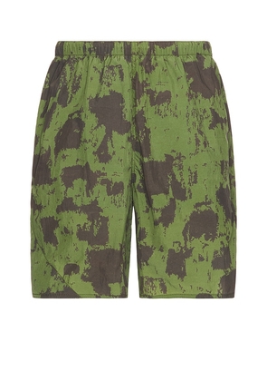 Beams Plus Mil Athletic Shorts Nylon Camo Print in Green. Size M, S, XL/1X.