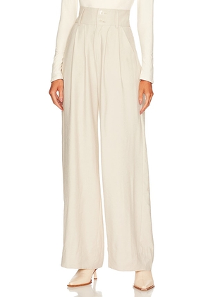 NONchalant Label Page Pant in Cream. Size S, XS.