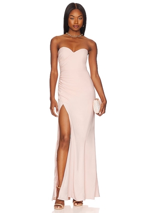 Lovers and Friends The Kim Gown in Blush. Size S.