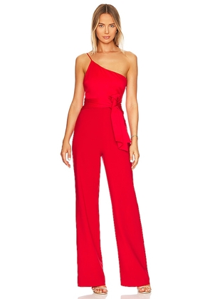 LIKELY Yara Jumpsuit in Red. Size 00.