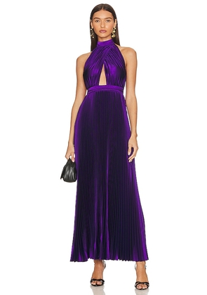 L'IDEE Renaissance Full Length Gown in Purple. Size 12/L, 6/XS.
