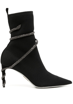 René Caovilla Margot 60mm leather boots - Black
