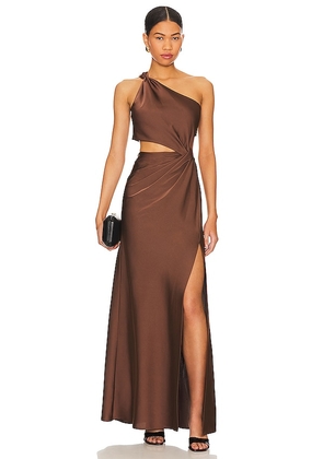 MISHA Kristin Gown in Brown. Size S, XS.