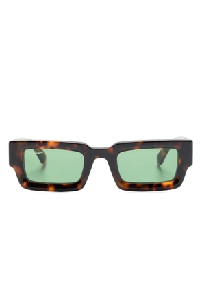 Off-White Lecce rectangle-frame sunglasses - Brown