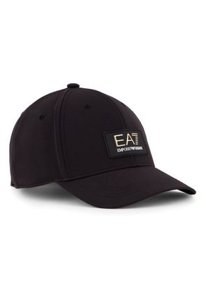 Ea7 Emporio Armani logo-print cotton baseball cap - Black