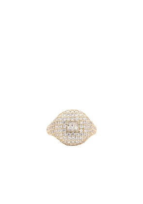 Joy Dravecky Jewelry Donatella Ring in Metallic Gold. Size 7.